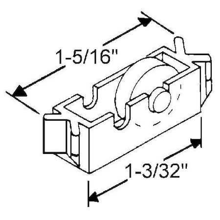 Strybuc SLIDING WINDOW ROLLER 900-10293